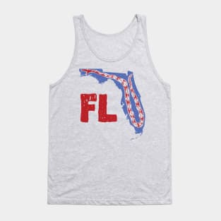 Distressed Florida Gadsden Snake Tank Top